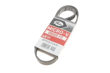 Поликлиновые ремни Micro-V XS (Пр-во) Gates 6PK970XS