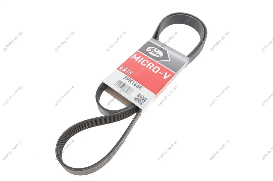 Поліклінові ремені Micro-V (Вир-во) Gates 7PK1668 (фото 1)