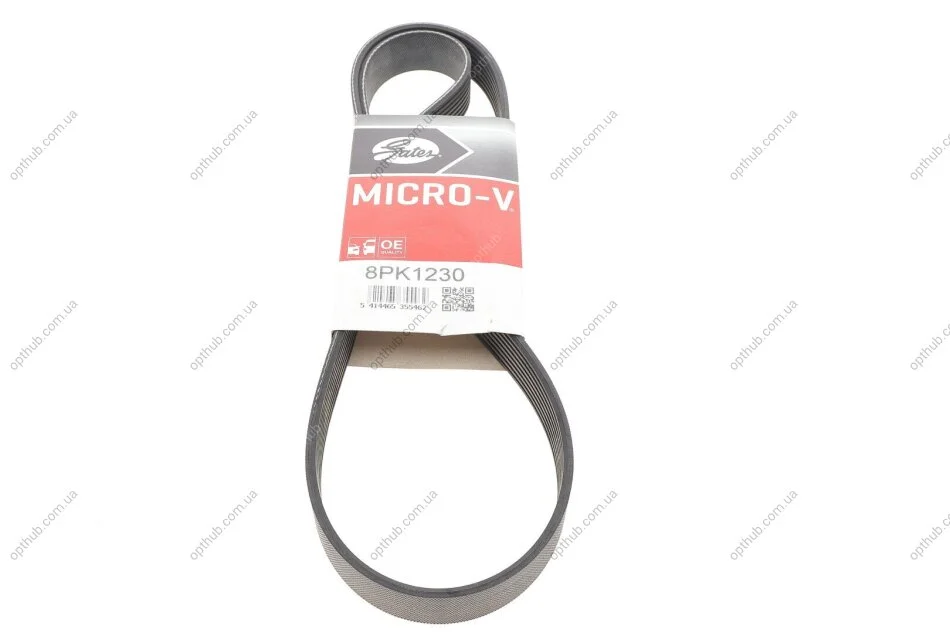 Поліклінові ремені Micro-V (Вир-во) Gates 8PK1230 (фото 1)