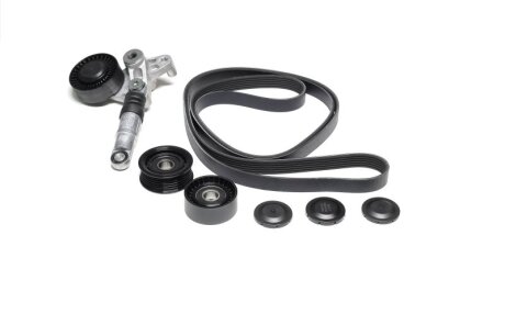 Фото 1 - роликовый модуль натяжителя ремня (ролик, ремень) Gates K016PK2490 Роликовый модуль натяжителя ремня (ролик, ремень) Gates K016PK2490 (фото 1)