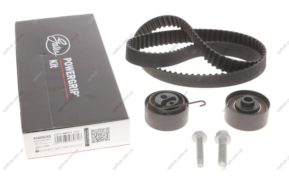 Ремкомплекти приводу ГРМ автомобілів PowerGrip Kit (Вир-во) Gates K045563XS (фото 1)