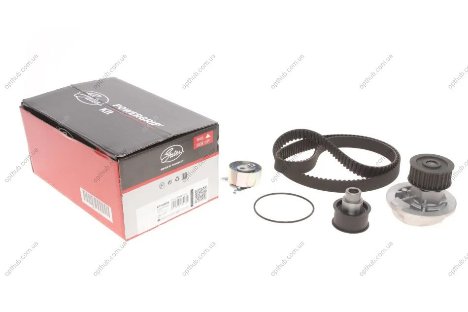 Ремкомплекти приводу ГРМ автомобілів з водяним насосом PowerGrip Kit (Вир-во) Gates KP15368XS (фото 1)