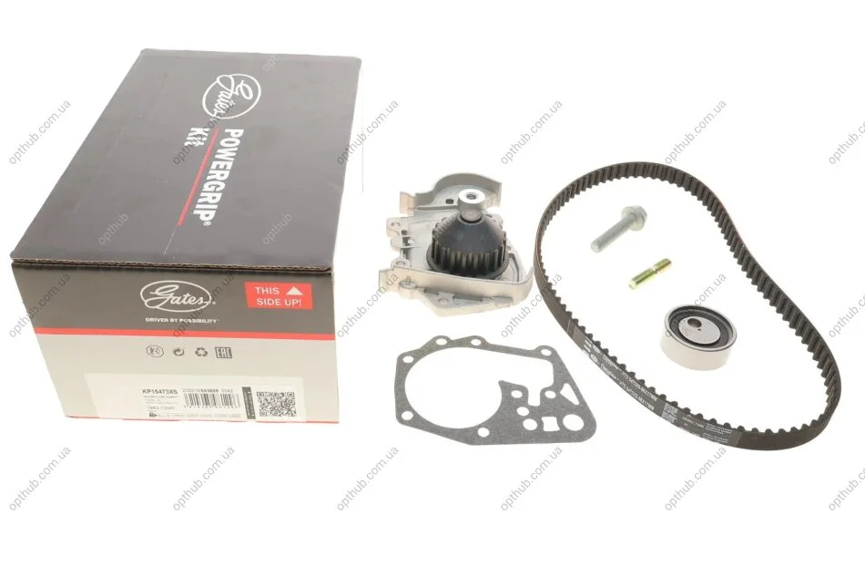 Ремкомплекти приводу ГРМ автомобілів з водяним насосом PowerGrip Kit (Вир-во) Gates KP15473XS (фото 1)
