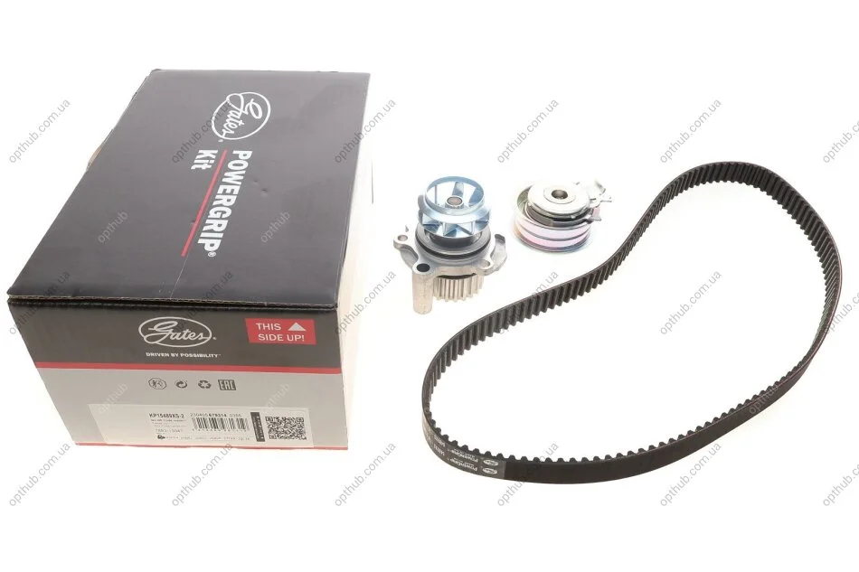 Ремкомплекти приводу ГРМ автомобілів з водяним насосом PowerGrip Kit (Вир-во) Gates KP15489XS-2 (фото 1)