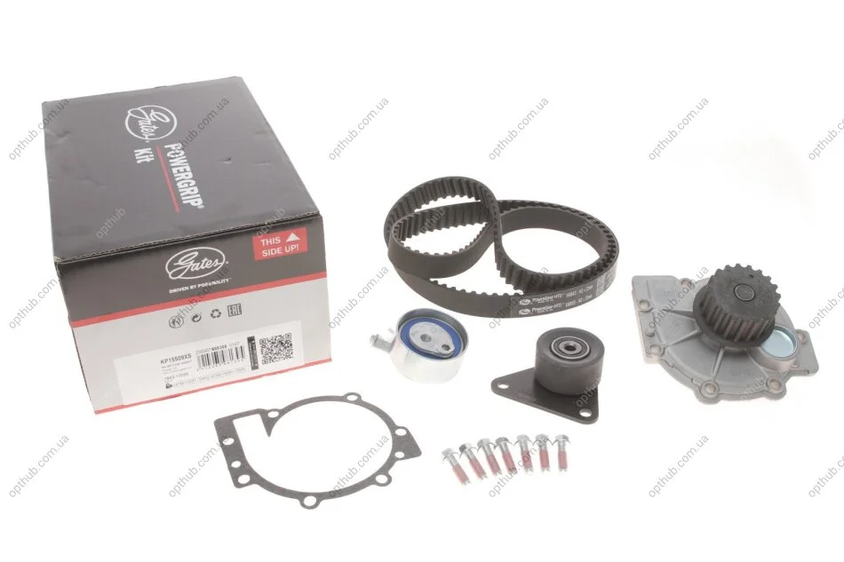 Ремкомплекти приводу ГРМ автомобілів з водяним насосом PowerGrip Kit (Вир-во) Gates KP15509XS (фото 1)