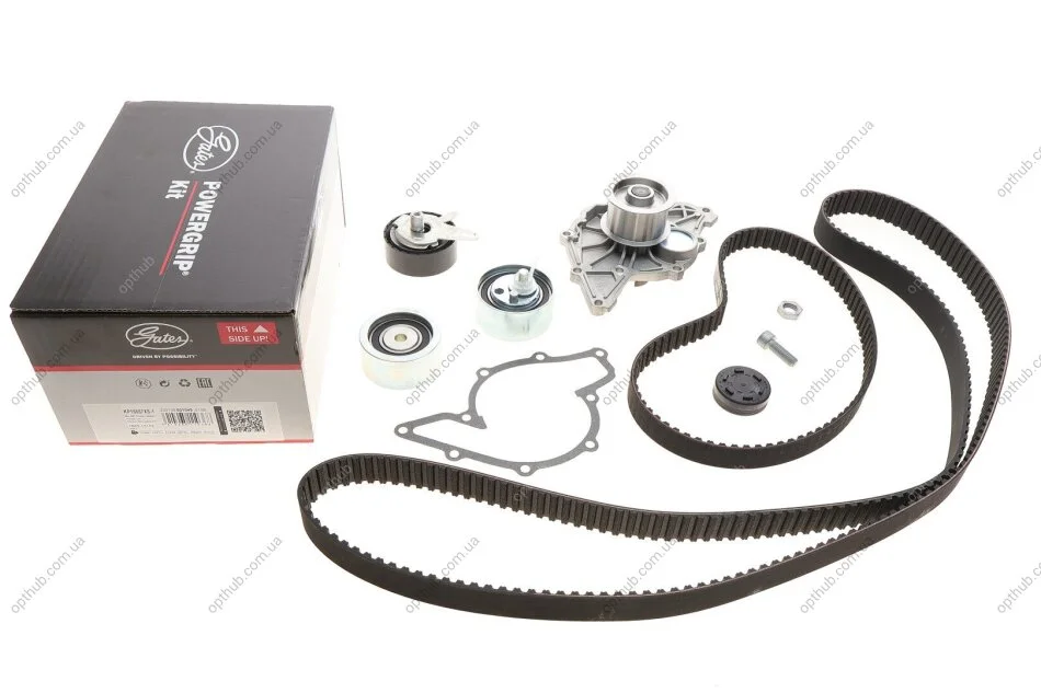 Ремкомплекти приводу ГРМ автомобілів з водяним насосом PowerGrip Kit (Вир-во) Gates KP15557XS-1 (фото 1)