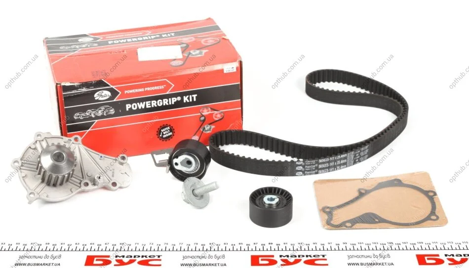 Ремкомплекти приводу ГРМ автомобілів з водяним насосом PowerGrip Kit (Вир-во) Gates KP15656XS (фото 1)