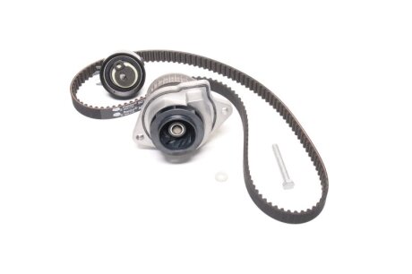 Роликовий модуль натягувача ременя (ролик, ремінь, помпа) VW, SEAT (GT WP0030-1ШТ + GT T43061-1ШТ + -ua Gates KP25427XS