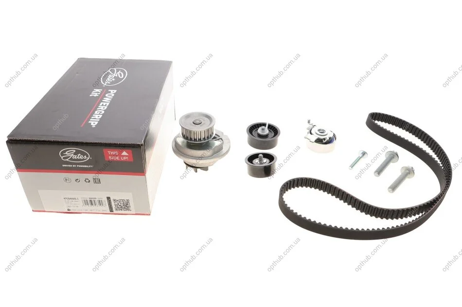 Ремкомплекти приводу ГРМ автомобілів з водяним насосом PowerGrip Kit (Вир-во) Gates KP25499XS-3 (фото 1)