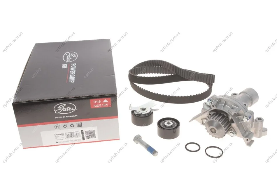Ремкомплекти приводу ГРМ автомобілів з водяним насосом PowerGrip Kit (Вир-во) Gates KP25608XS (фото 1)