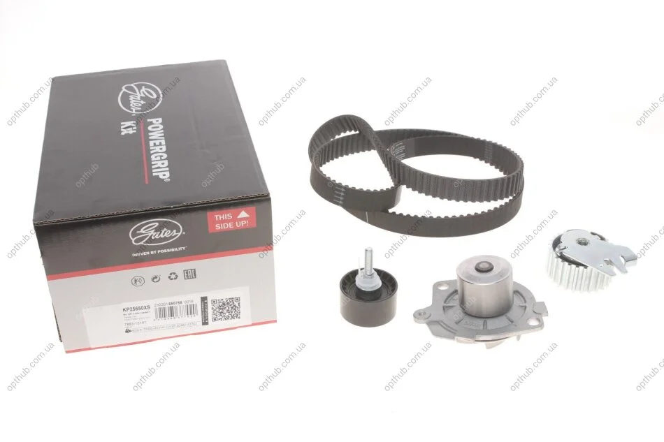 Ремкомплекти приводу ГРМ автомобілів з водяним насосом PowerGrip Kit (Вир-во) Gates KP25650XS (фото 1)