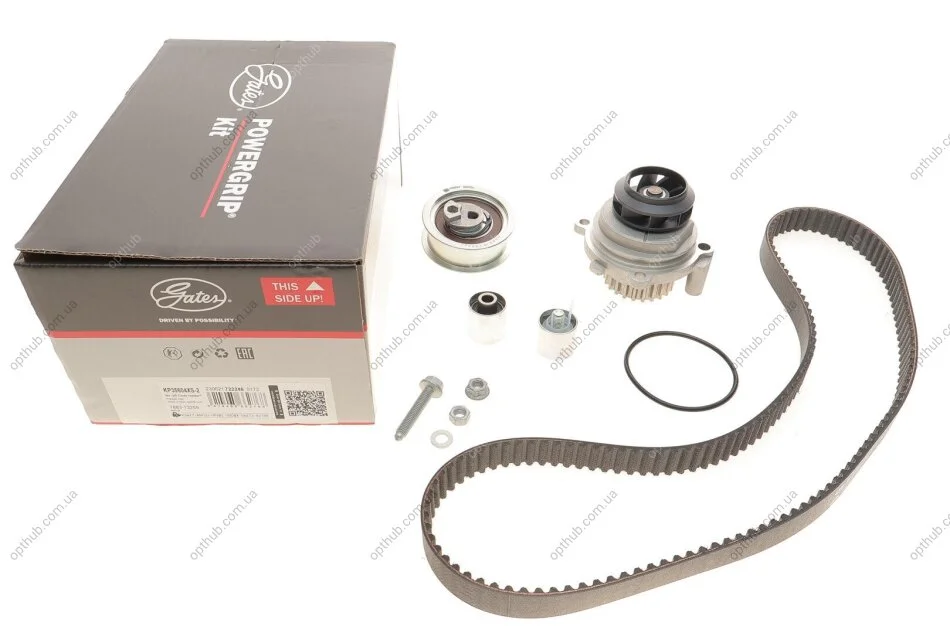 Ремкомплекти приводу ГРМ автомобілів з водяним насосом PowerGrip Kit (Вир-во) Gates KP35604XS-2 (фото 1)