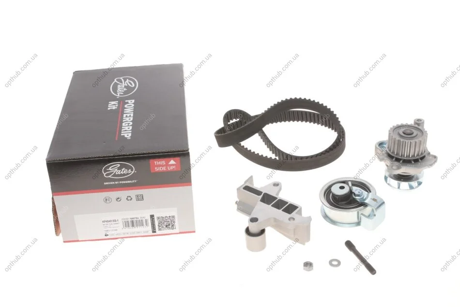 Ремкомплекти приводу ГРМ автомобілів з водяним насосом PowerGrip Kit (Вир-во) Gates KP45491XS-1 (фото 1)