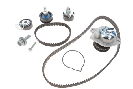 Роликовий модуль натягувача ременя (ролик, ремінь, помпа) SEAT, SKODA, VW Gates KP45565XS