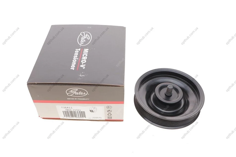 Ролики натягувачі приводу допоміжних агрегатів (Вир-во) Gates T36411 (фото 1)