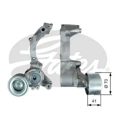 Ролик модуля натягувача ременя TOYOTA LAND CRUISER 4.5D/07- -ua Gates T39296 (фото 1)
