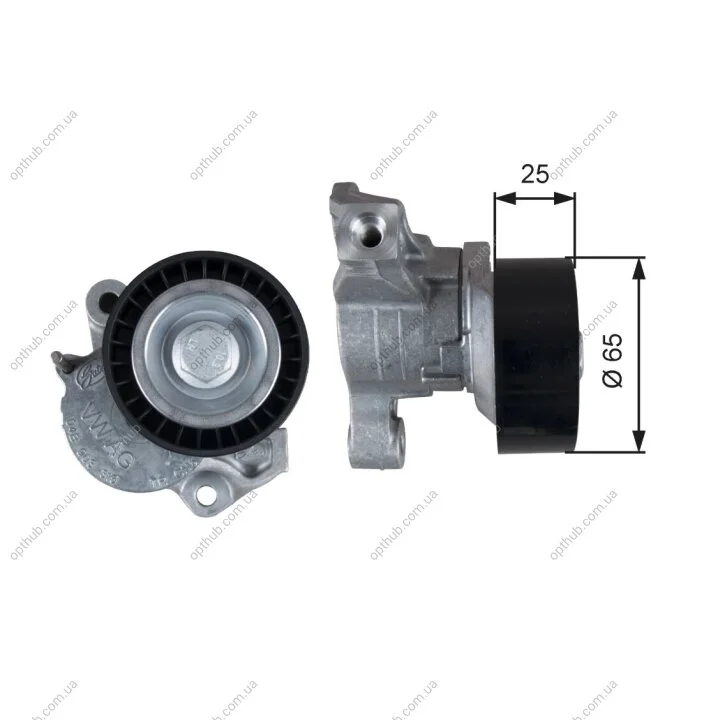 Ролик модуля натягувача ременя VAG 1.4TDI/14-16 OEM 04B903315 -ua Gates T39357 (фото 1)