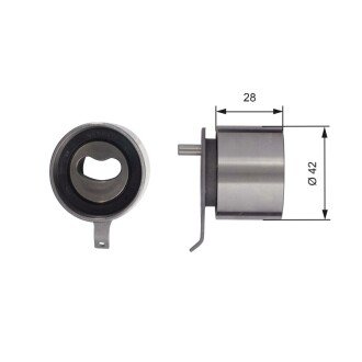 Натяжний ролик газорозподільного механізму Gates T41267 (фото 1)