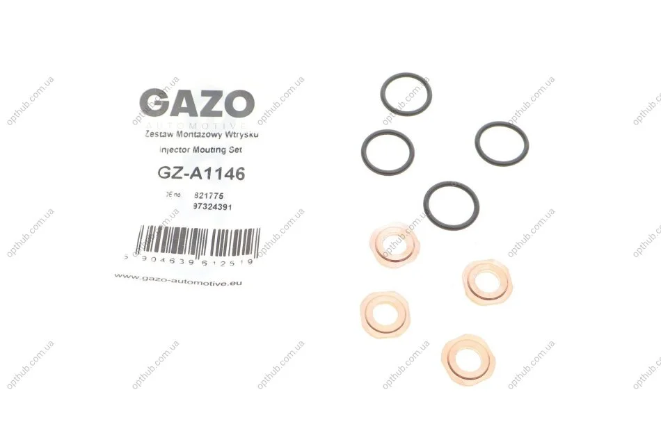 Ремкомплект форсунки Opel Astra 1.7 CDTI 03-10 (opt-om) GAZO GZ-A1146 (фото 1)