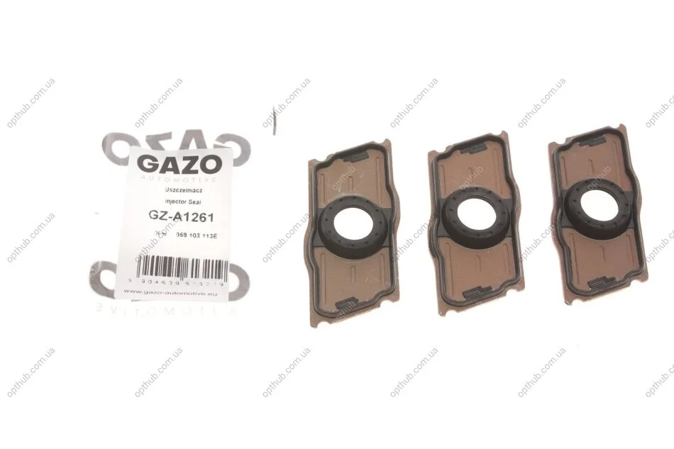 Прокладки форсунки Audi Q5/Q7/VW Touareg 3.0 TDI 06-18 (к-кт 3 шт.)) UA63 GAZO GZ-A1261 (фото 1)