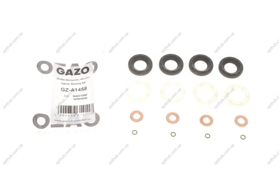 Ремкомплект форсунки Fiat Scudo 1.6 D Multijet 07-16 (к-кт на 4 шт.)) (opt-om) GAZO GZ-A1458 (фото 1)