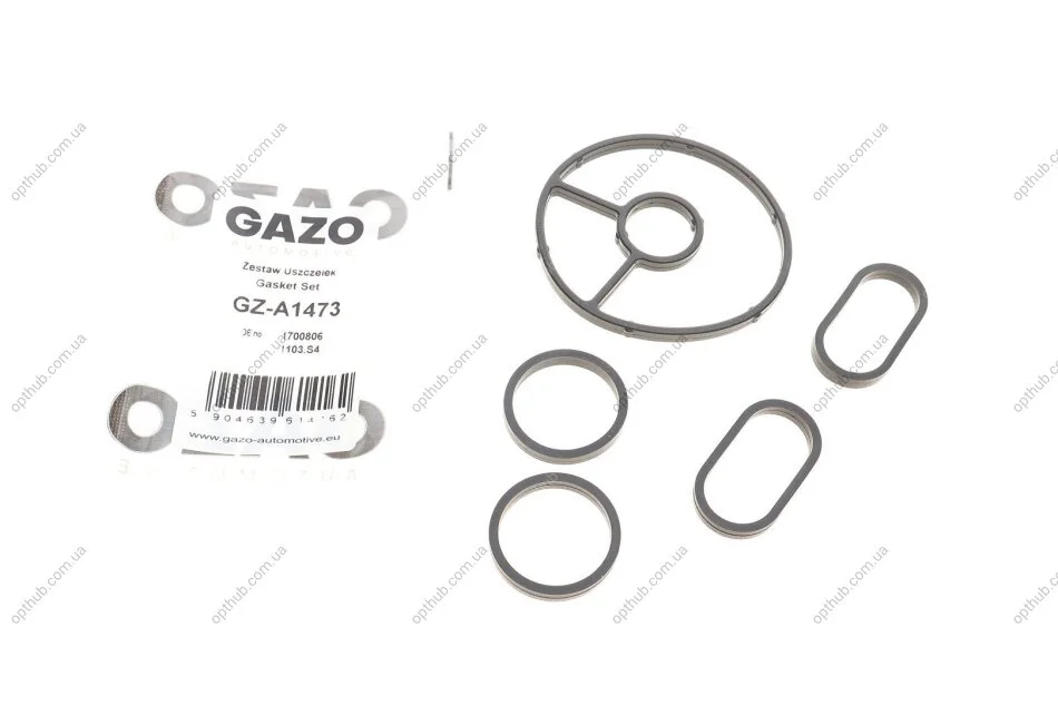 Прокладка радіатора масляного Citroen Jumpy/Fiat Scudo/Peugeot Expert 2.0 HDI 07-16 (к-кт) (opt-om) GAZO GZ-A1473 (фото 1)