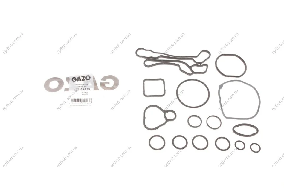 Прокладка радіатора масляного Opel Astra H/J/Insignia 1.6/1.8 08-17 (к-кт) (opt-om) GAZO GZ-A1829 (фото 1)