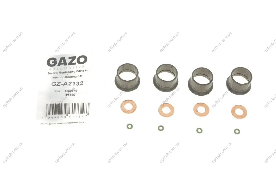 Ремкомплект форсунки Citroen Jumpy/Peugeot Expert 2.0 HDi 00-16 (Bosch (к-кт на 4шт)) (opt-om) GAZO GZ-A2132 (фото 1)