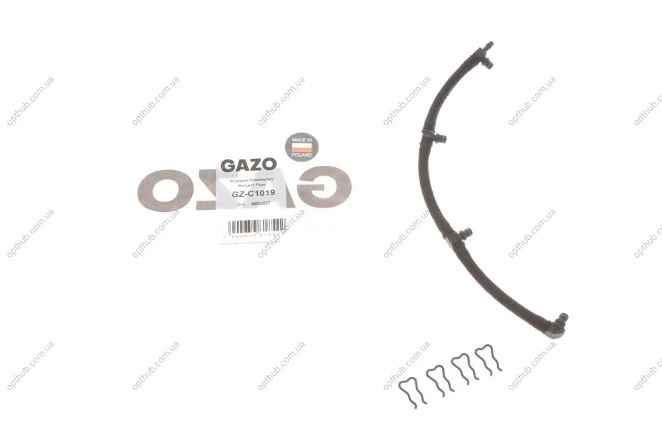Шланг зливний Fiat Doblo 1.9 JTD 01- (к-кт) (opt-om) GAZO GZ-C1019 (фото 1)