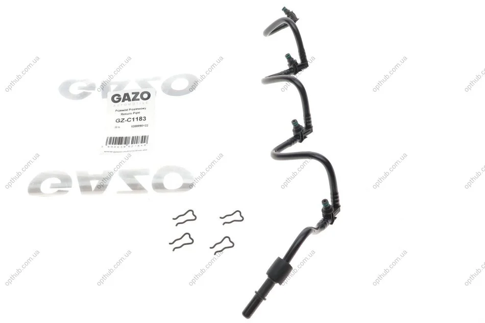 Шланг зливний Renault Trafic II/Master III 2.0 dCi/2.3dCi 10- (к-кт) (opt-om) GAZO GZ-C1183 (фото 1)