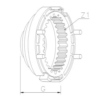 Зубчасте колесо редуктора стартера GHIBAUDI MARIO 10188D