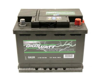 Акумуляторна батарея 60А GIGAWATT 0185756008