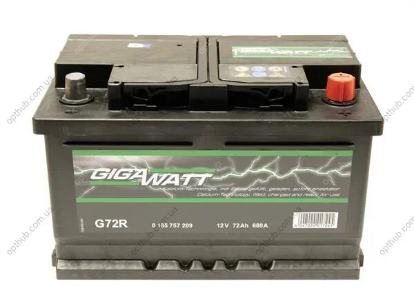 Акумуляторна батарея 72А GIGAWATT 0185757209 (фото 1)