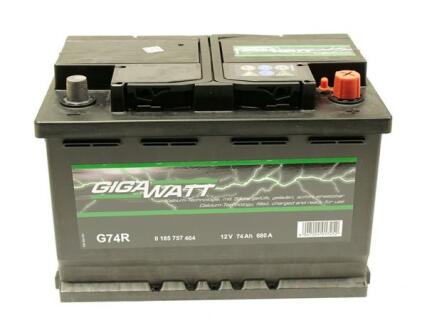 Акумуляторна батарея 74А GIGAWATT 0185757404