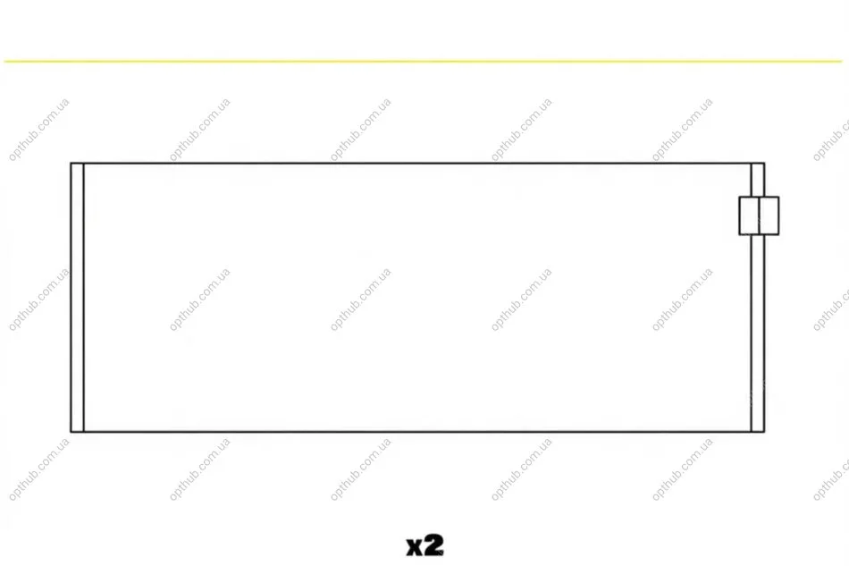 Вкладыши (1CYL) ALFA/VM 1.8TD/2.5TD Glyco 71-4234 0.50MM (фото 1)