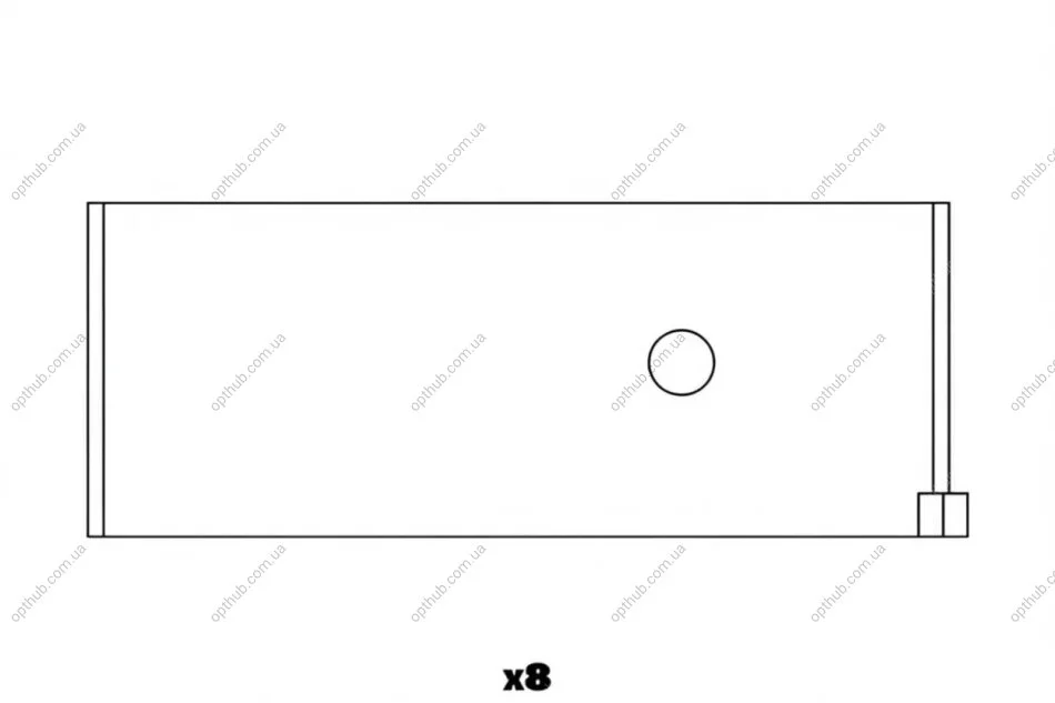 Підшипник шатуна (к-кт) Glyco 71-4580/4 STD (фото 1)