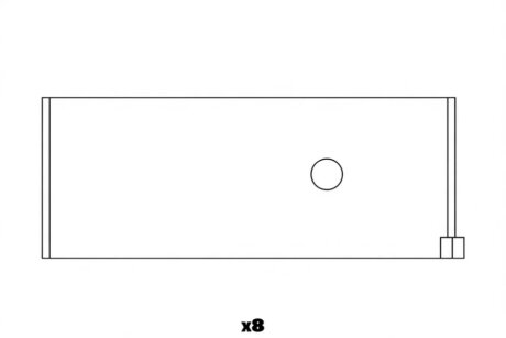 Підшипник шатуна (к-кт) Glyco 71-4580/4 STD