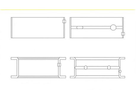 Вкладиші VOLVO B200/B204/B230/B234 Glyco H016/5 STD