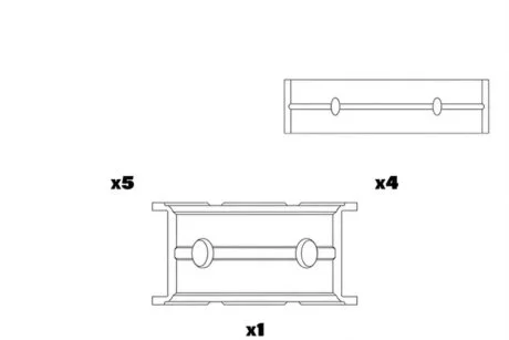 Вкладиші корінні (к-кт) Glyco H1018/5 0.50MM