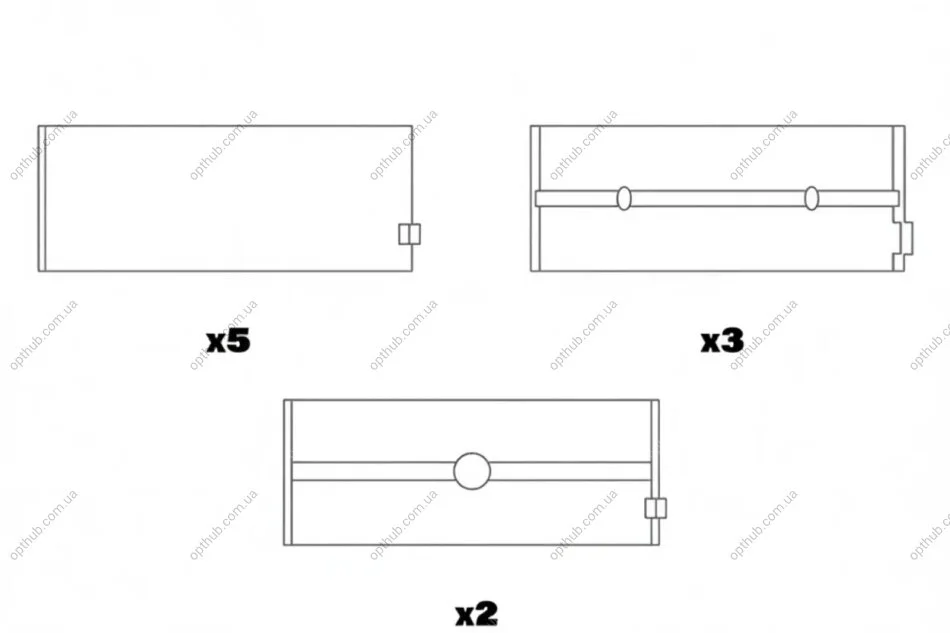 Вкладыши коренные (к-кт) Glyco H1056/5 STD (фото 1)