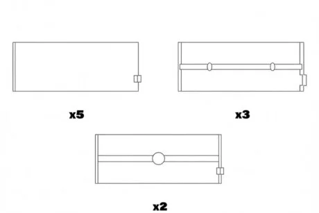 Вкладиші корінні (к-кт) Glyco H1056/5 STD