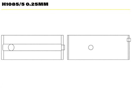 Вкладиші ROVER 1.1I/1.4I/1.6 11K2A/11K2C/11K2F/14K2A/14K2F/14K4D14K4F/16K4F/18K4F Glyco H1085/5 0.25MM