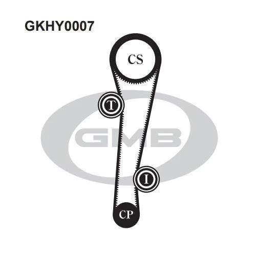 Комплект ГРМ Hyundai Tiburon,Coupe 2.0 DOHC/ Elantra 2.0 DOHC/2.0 CRDi (GMB GKHY0007 (фото 1)