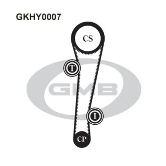 Комплект ГРМ Hyundai Tiburon,Coupe 2.0 DOHC/ Elantra 2.0 DOHC/2.0 CRDi (GMB GKHY0007