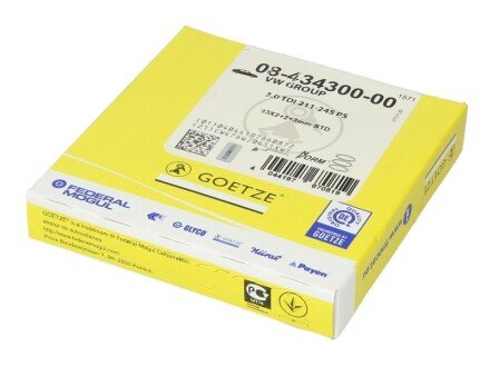 Комплект кілець на поршень GOETZE 08-434300-00