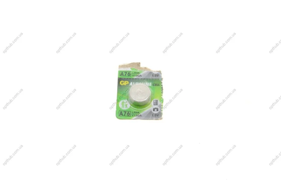Батарейка дискова Alkaline button cell.1.5V. A76F-U10 GP 4891199015496 (фото 1)