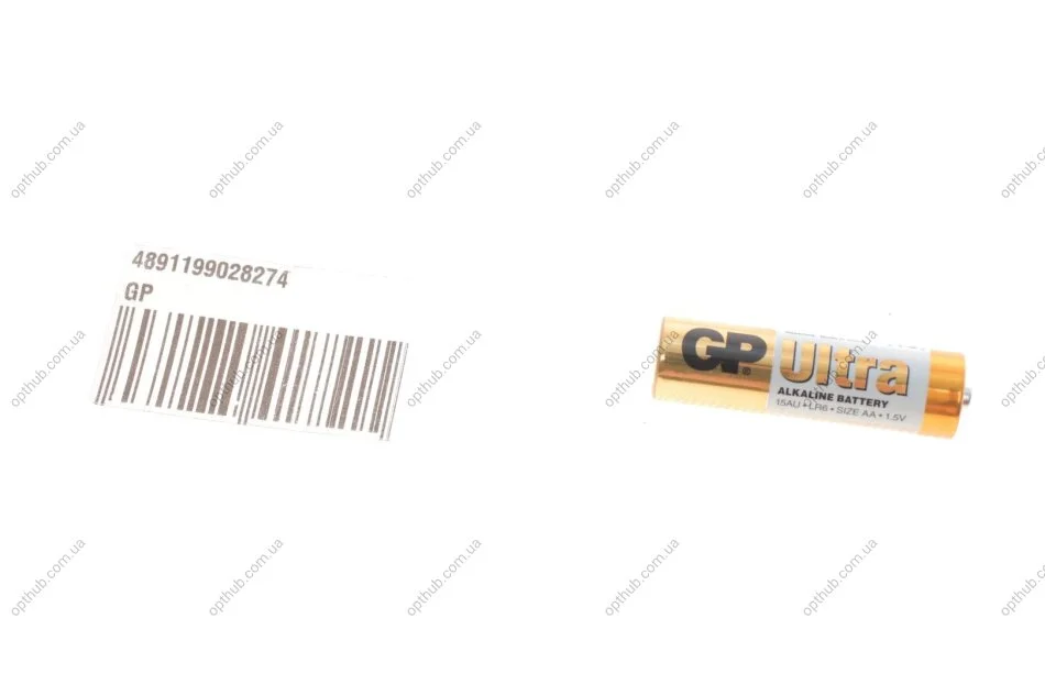 Батарейка Ultra Alkaline AA LR06 (1.5V) (1шт) (opt-om) GP 4891199028274 (фото 1)