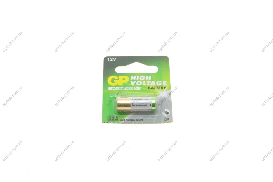 Батарейка Alkaline 23AE-2C5 (12V) (A23) (1шт) (opt-om) GP 4891199042140 (фото 1)