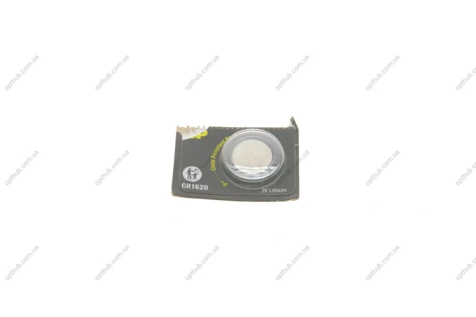 Батарейка дискова Lithium Button Cell 3.0V CR1620-7U5 літієві GP 4891199063886 (фото 1)