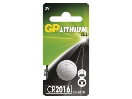 Батарейка CR2016, 1шт GP DO GPB15161